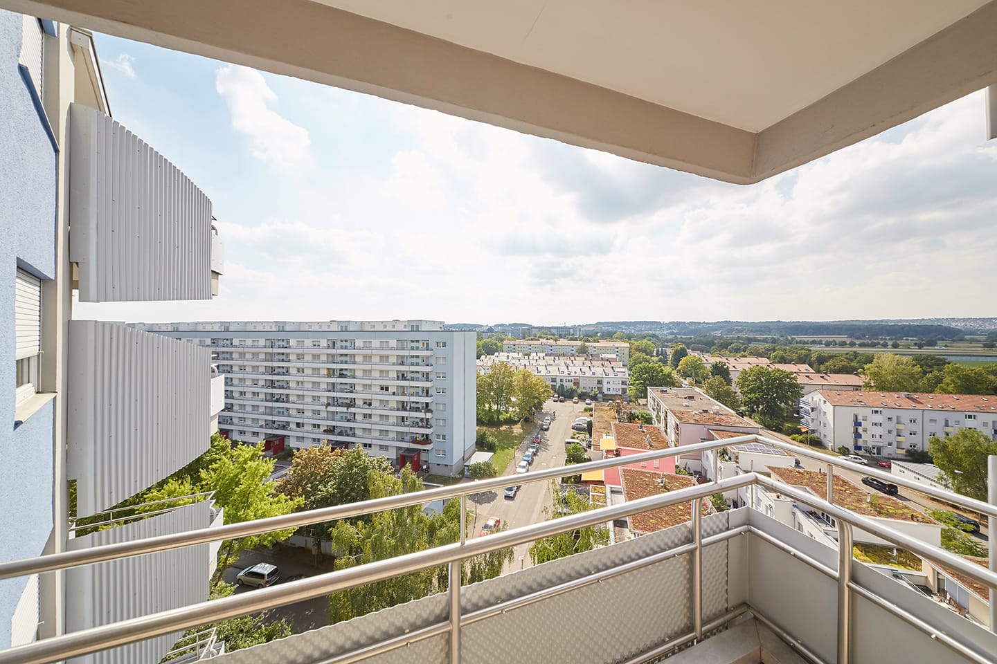 Mietwohnung Sautterweg: Balkon mit Aussicht