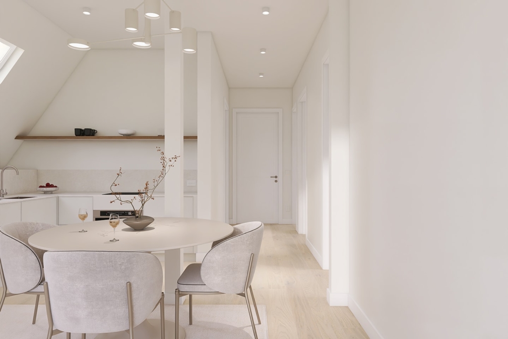 Unverbindliche Visualisierung: Wohnung Dachgeschoss rechts