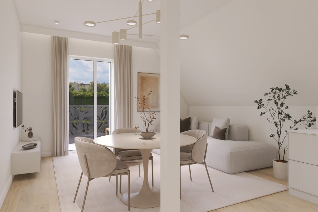 Unverbindliche Visualisierung: Wohnung Dachgeschoss rechts