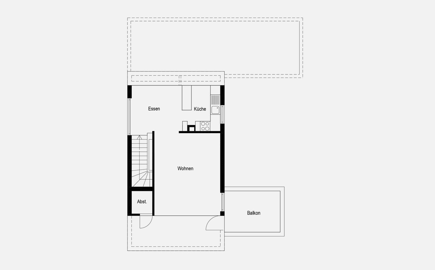Einfamilienhaus Herdweg 94B: Grundriss Obergeschoss