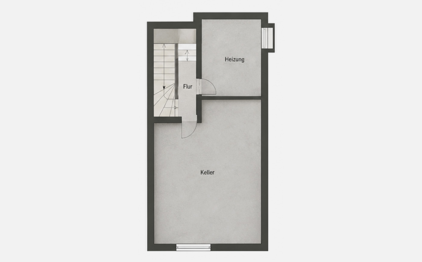 Doppelhaushälfte Forchenrainstraße: Grundriss KG