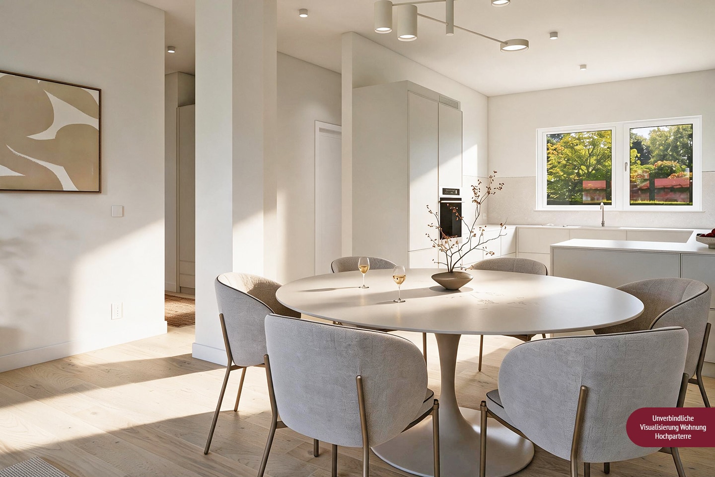 Unverbindliche Visualisierung: Wohnung im Hochparterre