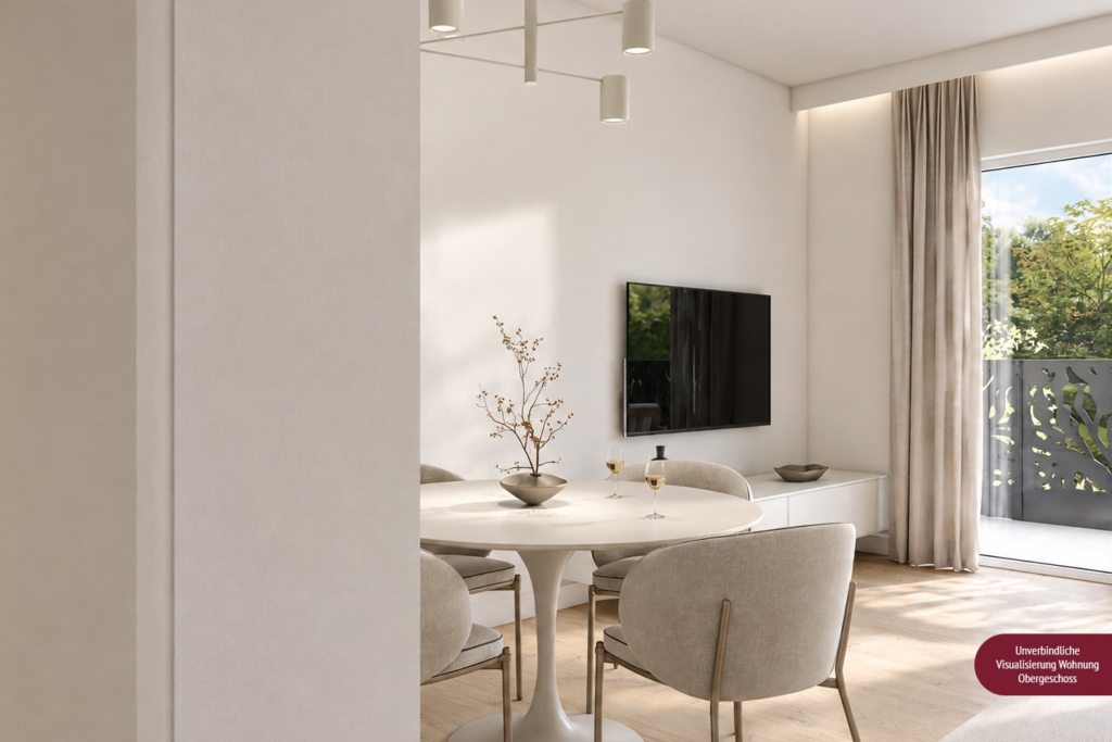 Unverbindliche Visualisierung: Wohnung im Obergeschoss