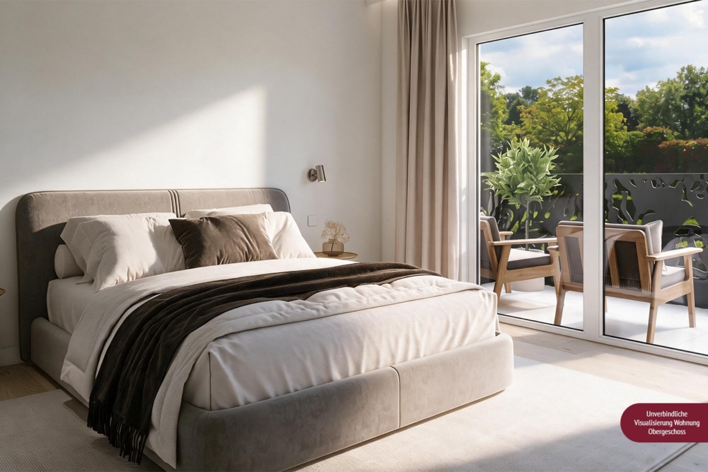Unverbindliche Visualisierung: Wohnung im Obergeschoss