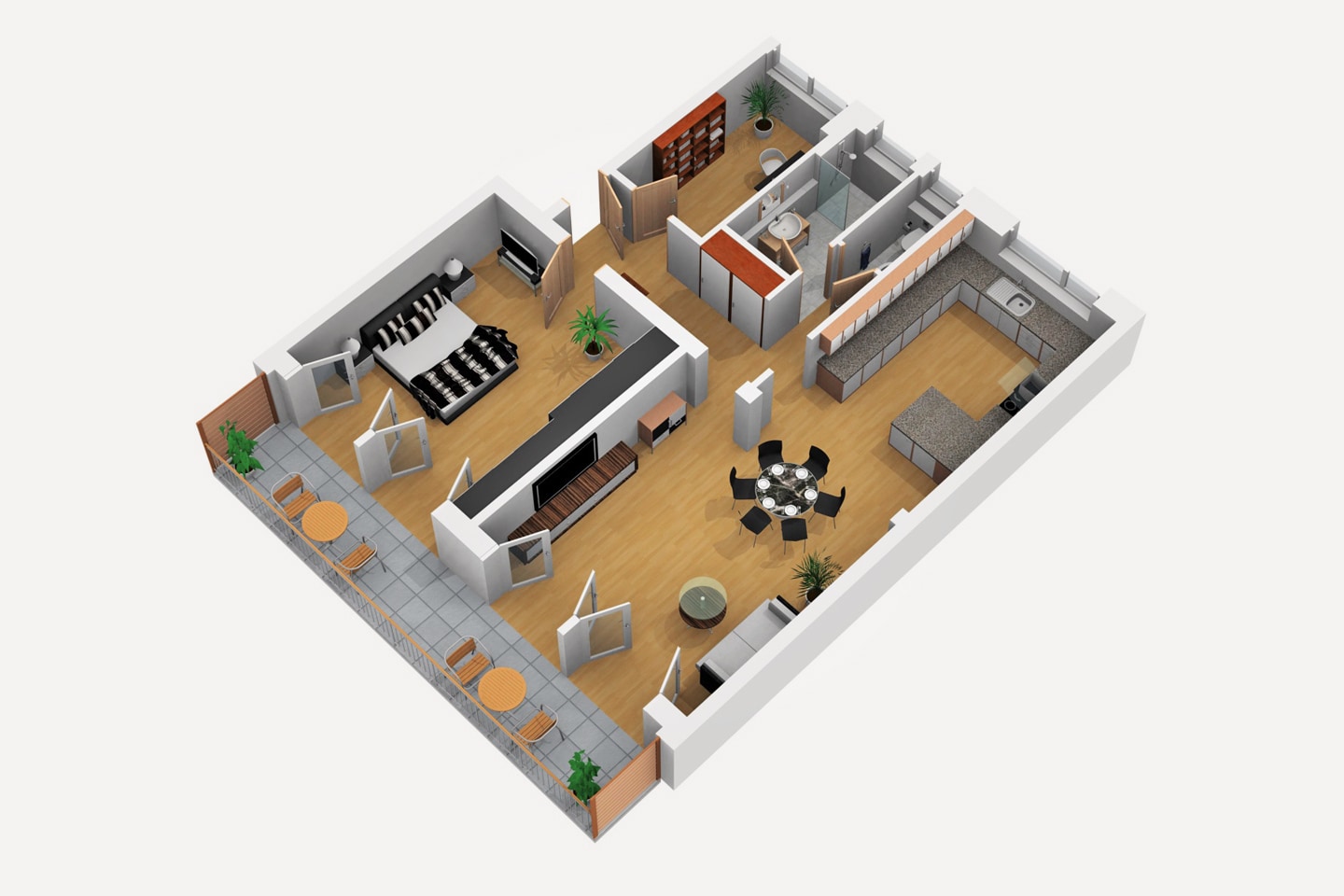 Salzäckerstraße 39, Wohnung Nr. 2: Grundriss