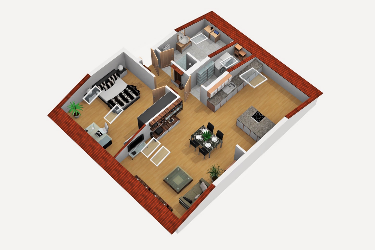 Salzäckerstraße 39, Wohnung Nr. 6: Grundriss